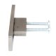 Silver Rectangle Stainless Steel Big Cabinet Knobs